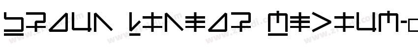 Braun Linear Medium字体转换